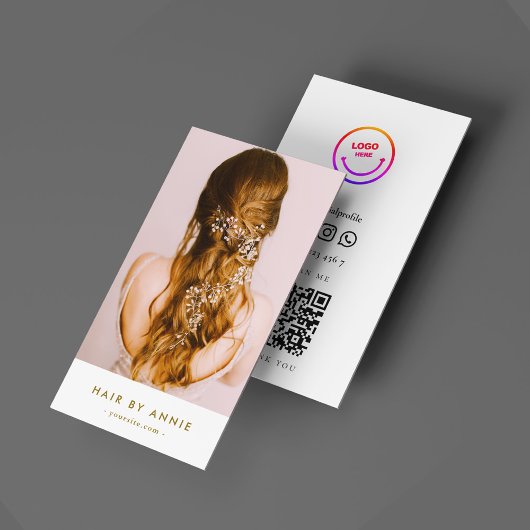 Minimalistische Moderne Make-up Artiest Haarstylis Visitekaartje