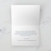 Minimalistische moderne marine goud den elegante z feestdagen kaart (Binnen)