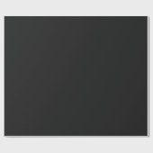 Minimalistische moderne matte zwarte cadeaupapier (Vlak)