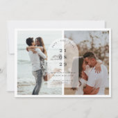 Minimalistische moderne middenboog foto Save the D Kaart (Voorkant)