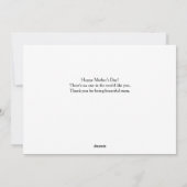 Minimalistische moderne moederdag 2 foto feestdagenkaart (Achterkant)
