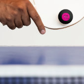 Minimalistische moderne monogram initiaal naam hee pingpongbal (Peddel)