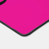 Minimalistische moderne monogram initiaal naam hot bureaumat (Hoek)