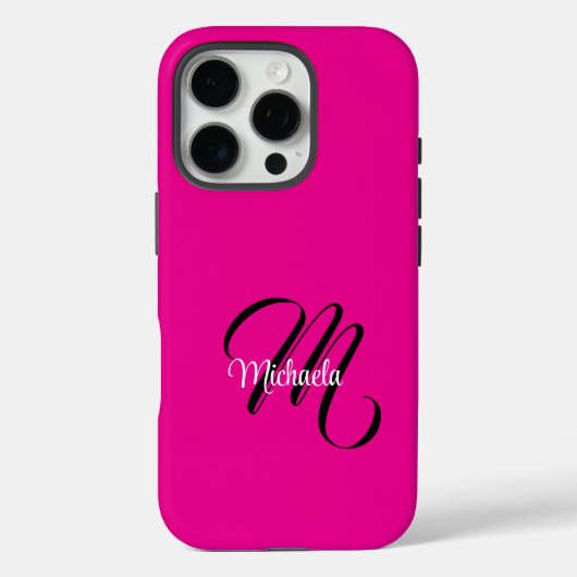Minimalistische moderne monogram initiaal naam hot Case-Mate iPhone case (Achterkant)