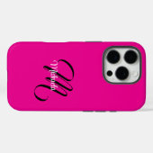Minimalistische moderne monogram initiaal naam hot Case-Mate iPhone case (Achterkant (horizontaal))