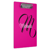 Minimalistische moderne monogram initiaal naam hot klembord (Rechts)