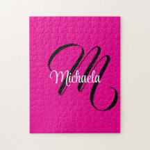 Minimalistische moderne monogram initiaal naam hot