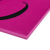 Minimalistische moderne monogram initiaal naam hot snijplank (Hoek)