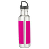 Minimalistische moderne monogram initiaal naam hot waterfles  (Achterkant)