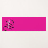 Minimalistische moderne monogram initiaal naam hot yogamat (Voorkant (horizontaal))