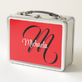 Minimalistische moderne monogram initiaal naam roo (Voorkant)