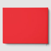 Minimalistische moderne monogram initiaal naam roo gastenboek (Achterkant)