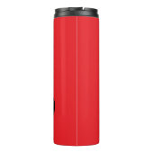 Minimalistische moderne monogram initiaal naam roo thermosbeker (Achterkant)