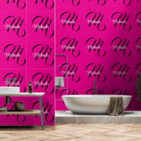 Minimalistische moderne monogram initiële naam hee