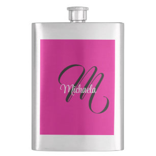 Minimalistische moderne monogram initiële naam hee flacon