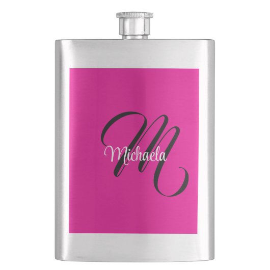 Minimalistische moderne monogram initiële naam hee flacon (Voorkant)