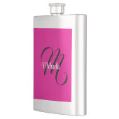 Minimalistische moderne monogram initiële naam hee flacon (Links)