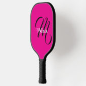 Minimalistische moderne monogram initiële naam hee pickleball paddle (Links)