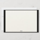 Minimalistische moderne monogram met rand briefpapier (Achterkant)