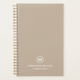 Minimalistische moderne monogram Planner