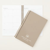 Minimalistische moderne monogram Planner (Display)