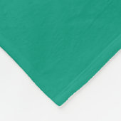 Minimalistische Moderne Monogram Smaragdgroene Tro Fleece Deken (Hoek)