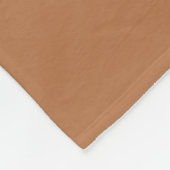 Minimalistische moderne monogram terracotta bruilo fleece deken (Hoek)