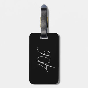 Minimalistische Moderne Montana 406 Zwart Bagagelabel