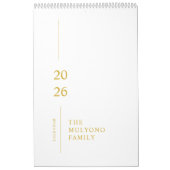 Minimalistische moderne muurkalender 2026 kalender (Hoes)
