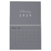 Minimalistische moderne muurkalender 2026 kalender (Feb 2027)
