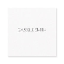 Minimalistische Moderne NAAM Info Zwart Wit