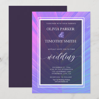 Minimalistische Moderne Neon Tropische Palm Bruilo Kaart