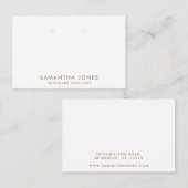 Minimalistische moderne oorbellen sieraden display visitekaartje (Voorkant / Achterkant)