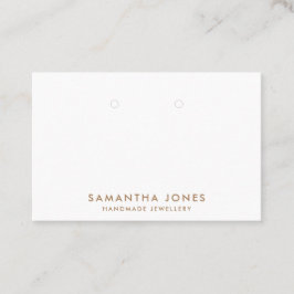 Minimalistische moderne oorbellen sieraden display visitekaartje