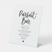 Minimalistische moderne Parfait Bar Brunch voetstu Reclamebord Met Voetstuk (Voorkant)