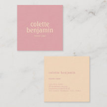 Minimalistische Moderne Pastelroze & Bleek Perzik