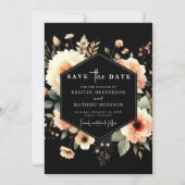 Minimalistische moderne perzik bruiloft save the date (Voorkant)