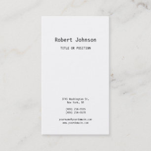 Minimalistische Moderne Plain Eenvoudige Unieke Pr Visitekaartje