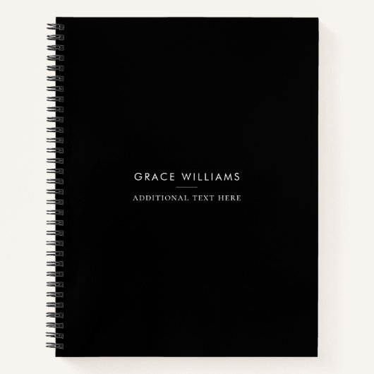 Minimalistische Moderne Professional Notitieboek (Voorkant)