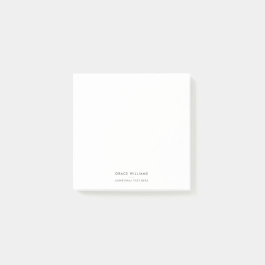 Minimalistische Moderne Professional Post-it® Notes (Voorkant)
