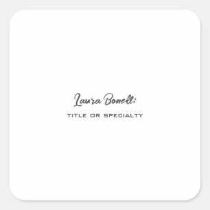 Minimalistische moderne professional vierkante sticker