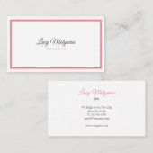 Minimalistische Moderne Professional Visitekaartje (Voorkant / Achterkant)