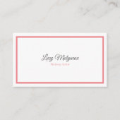 Minimalistische Moderne Professional Visitekaartje (Voorkant)