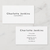 Minimalistische Moderne Professional Visitekaartje (Voorkant / Achterkant)