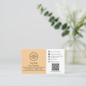 Minimalistische moderne professionele aangepaste Q Visitekaartje (Staand voorkant)