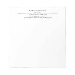 Minimalistische Moderne Professionele Creatieve Notitieblok