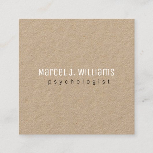 Minimalistische moderne professionele elegante vierkante visitekaartje (Voorkant)