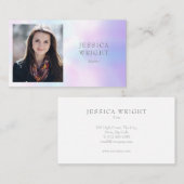 Minimalistische moderne professionele foto visitekaartje (Voorkant / Achterkant)