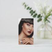 Minimalistische moderne professionele fotografie Q Visitekaartje (Staand voorkant)