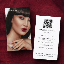 Minimalistische moderne professionele fotografie Q Visitekaartje